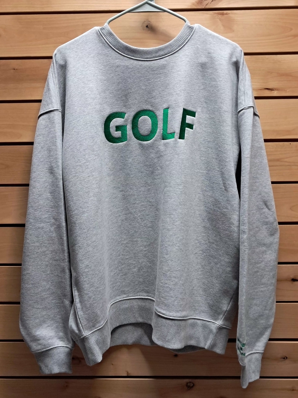 Embroidered "GOLF" Crewneck Sweatshirt Size M